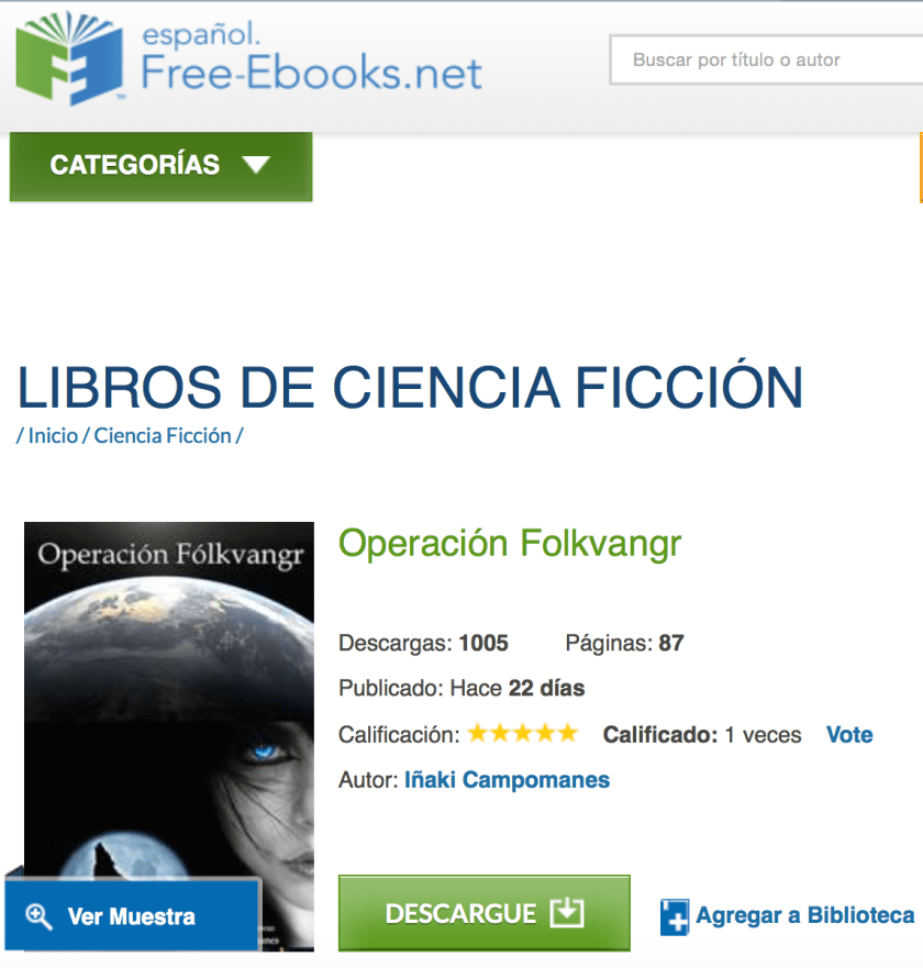 1000 descargas Operación Fólkvangr.