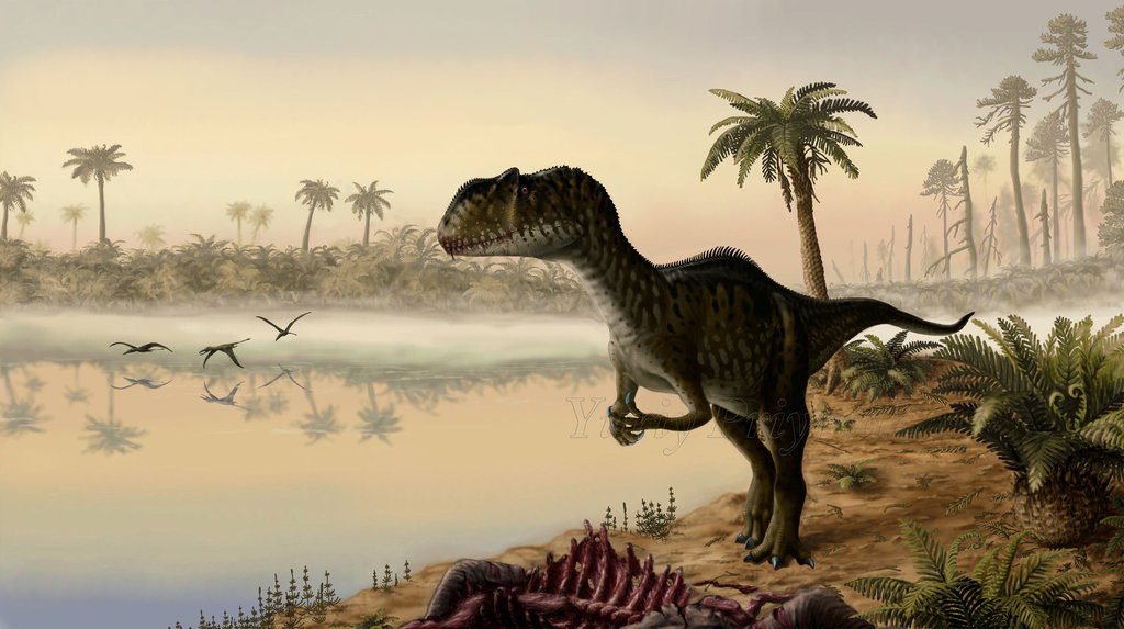 dawn_of_the_jurassic_period__by_plioart-d6r2eu3